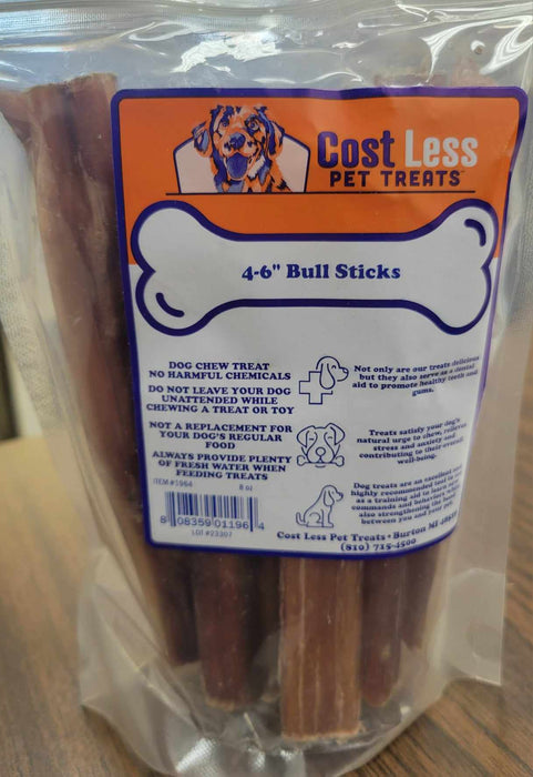 Cost Less 4-6'' Bully Stick Pack