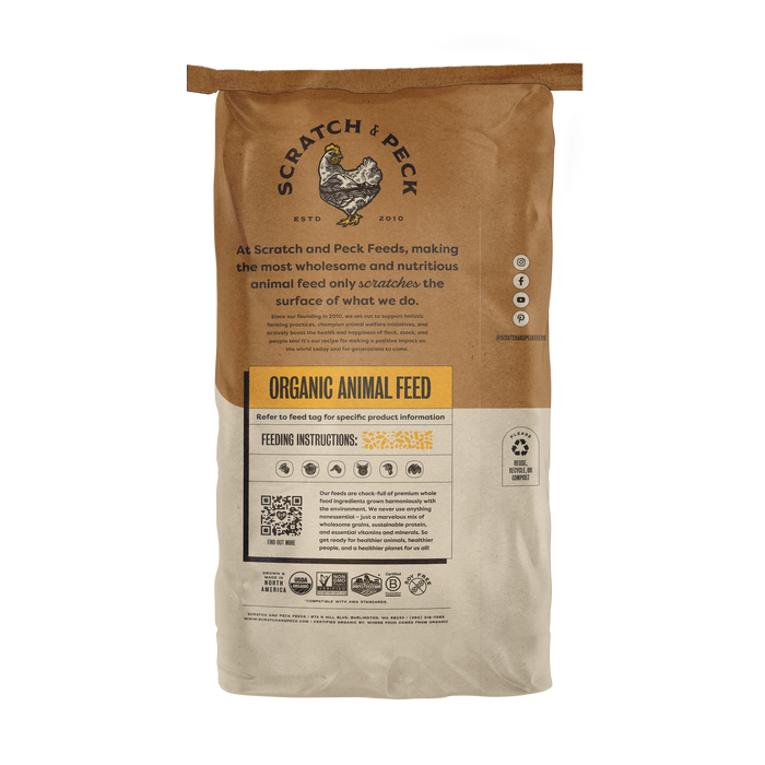 Scratch & Peck 3 Grain Organic Scratch - 40lb.