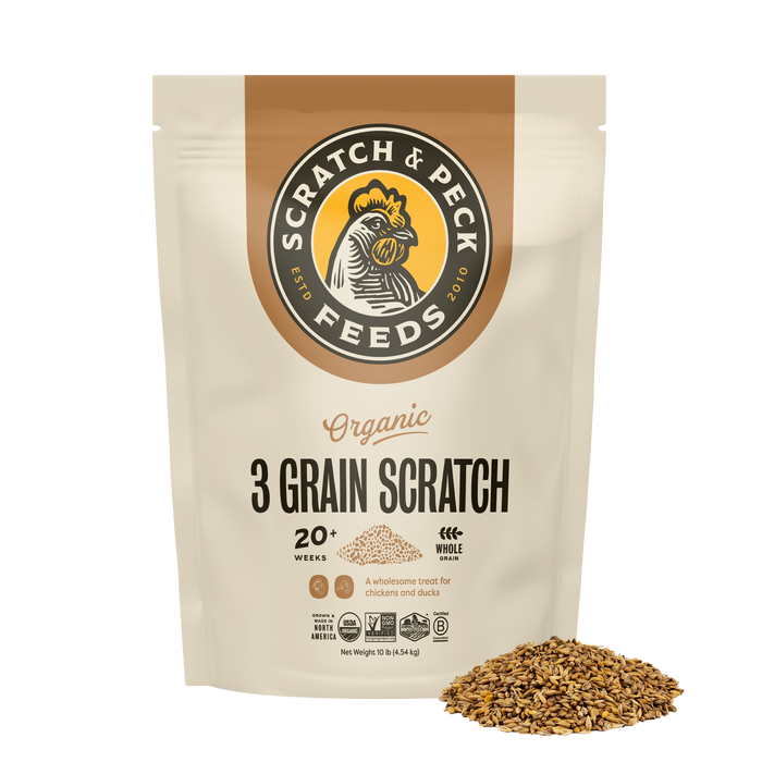 Scratch & Peck 3 Grain Organic Scratch-  10lb