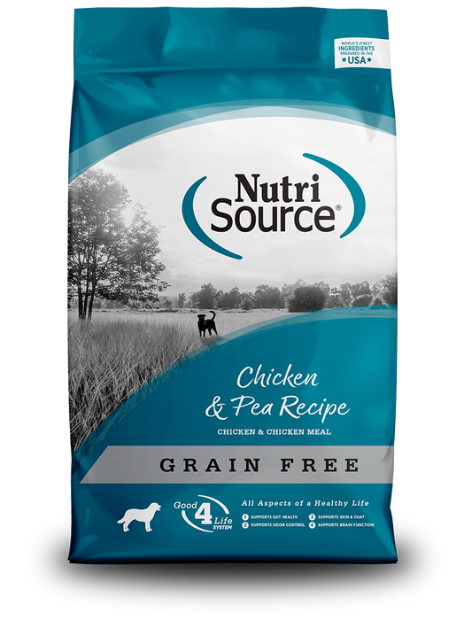 NutriSource Grain-Free Chicken & Pea - 15lb