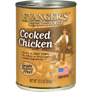 Evanger's Grain Free Cooked Chicken Dinner - 12.5oz