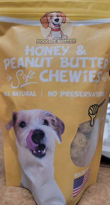 Poochie Butter Honey & Peanut Butter Soft Chews - 8oz