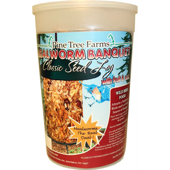 Mealworm Banquet Classic Seed Log - 28oz