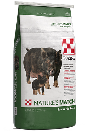Purina Nature's Match Sow & Pig Complete - 50lb