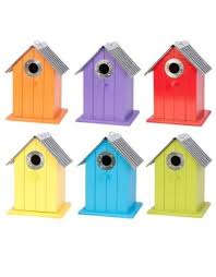 Colorful Wren/Chickadee Bird House