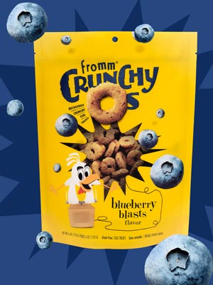 Fromm Crunchy O's Blueberry Blasts - 6oz
