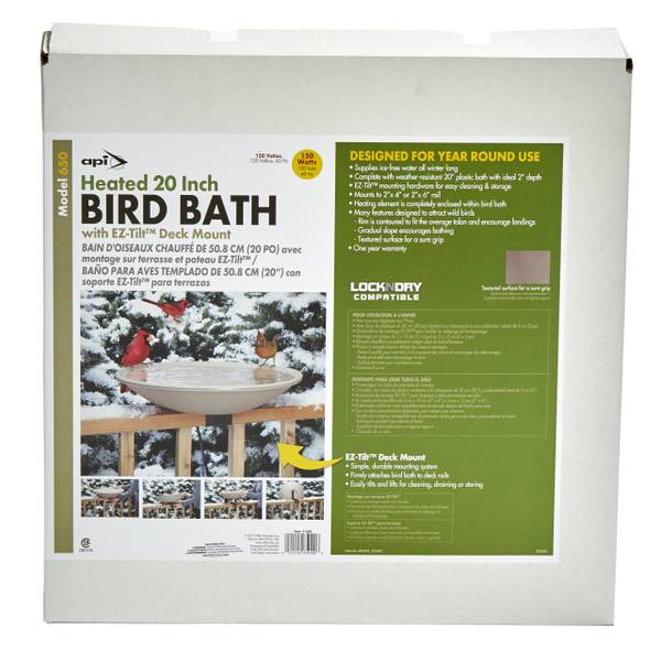 EZ Tilt Heated Bird Bath