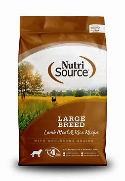 NutriSource Large Breed Lamb Meal & Rice Formula 26lb