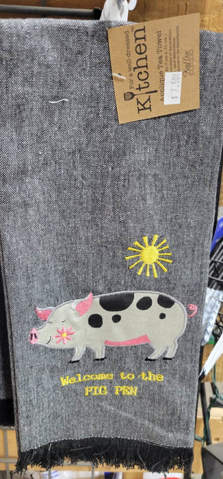 Farm Charm Pig Towel