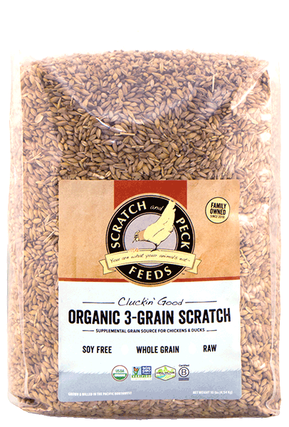 Scratch & Peck 3 Grain Organic Scratch-  10lb