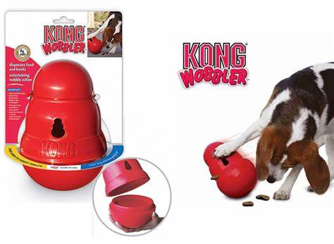 Growing Up With Chewy: Kong Wobbler Dog Toy – Makeup In Montana